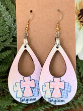 Load image into Gallery viewer, Forgiveness Teardrop Hoops
